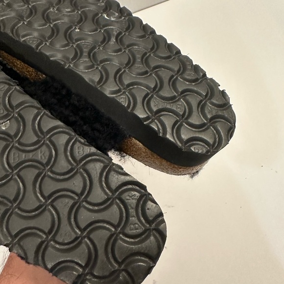 Birkenstock Papillio Daytona Shearling Teddy Platform Two-Strap Sandal Size 38 - Picture 10 of 12